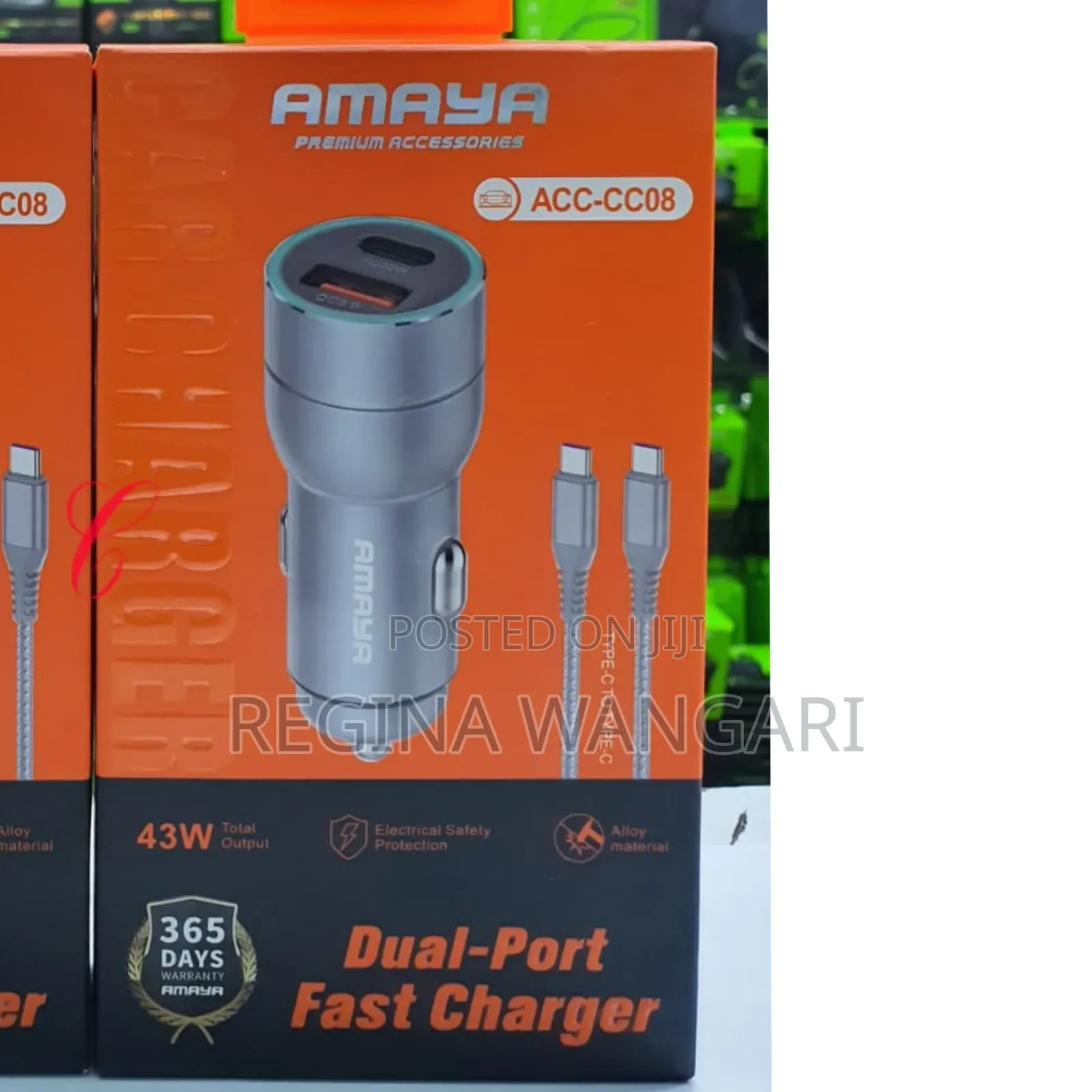 Amaya Acc-Cc08 *43w* Dual Port Fast Car Charger Now Available