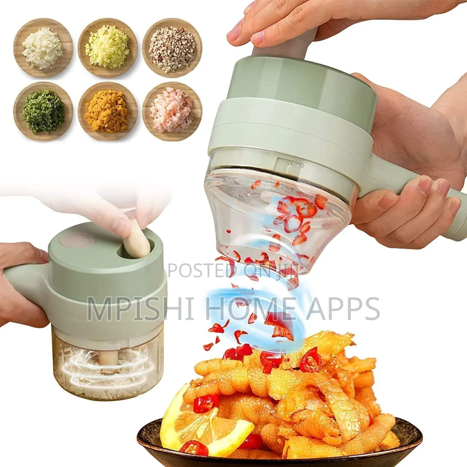 Handheld Electric Vegetable Cutter Set