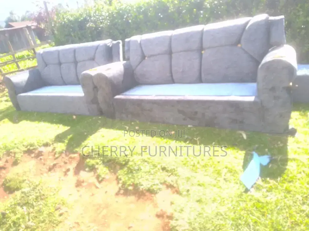 Grey 5 Seater Modern Sofa