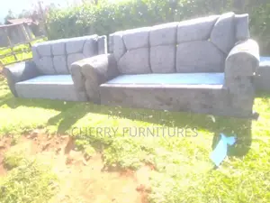 Grey 5 Seater Modern Sofa