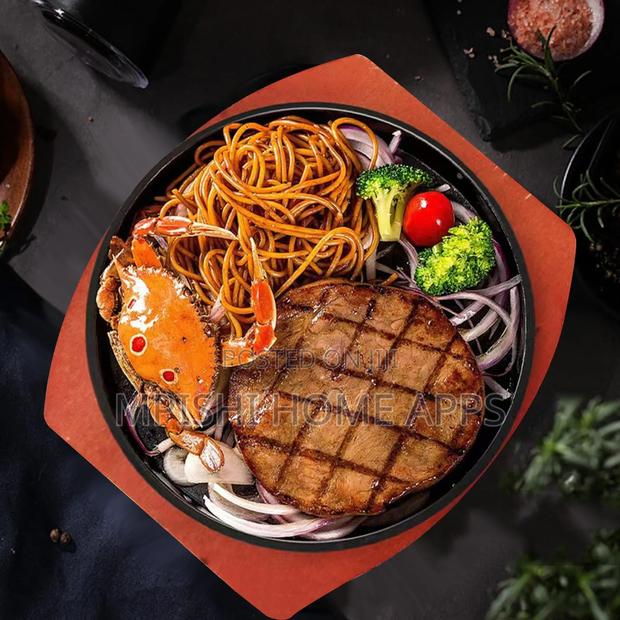 250mm Round Cast Iron Sizzling Plate