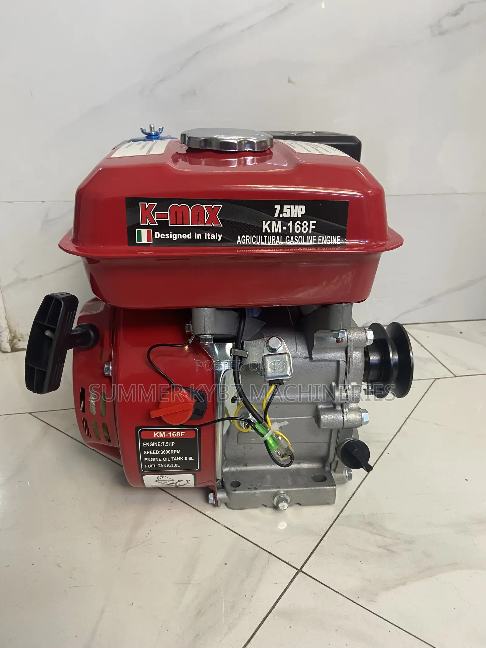 K-Max Km-168f, a 7.5hp Agricultural Gasoline Engine