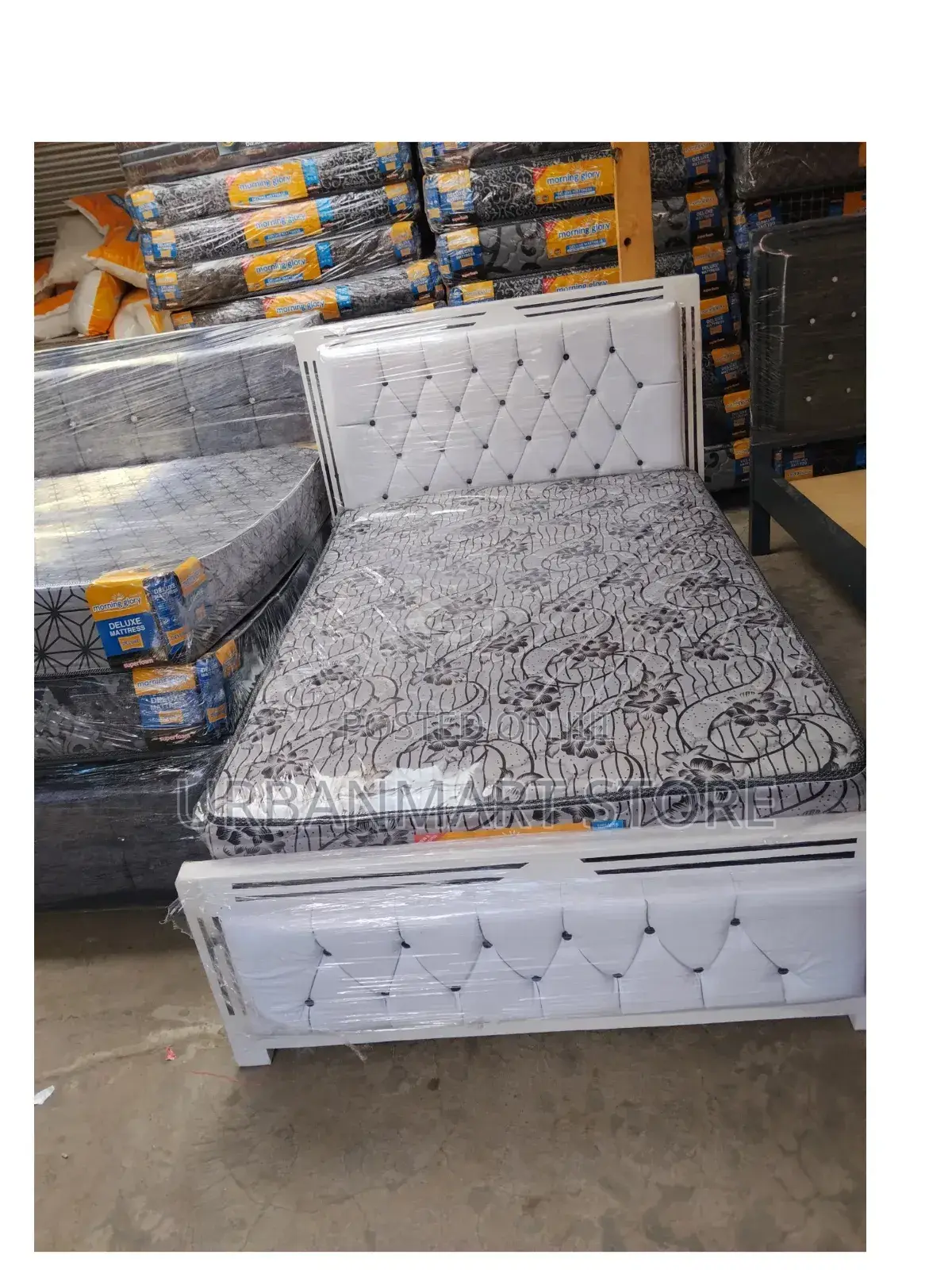 Morning Glory Deluxe Quilted Top Mattress – 4′×6′, 10′′ Thick Comfort