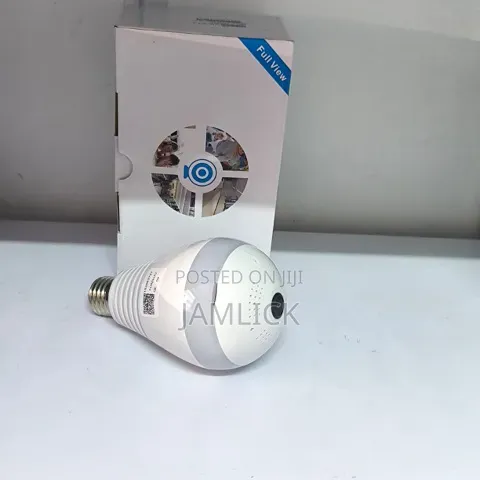 Panoramic Bulb Camera 360 Wifi CCTV Night Vision Security Cam - Bs