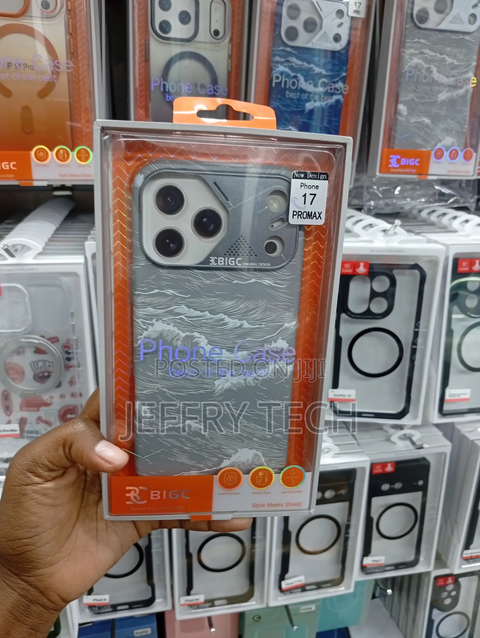 iPhone 17 Pro Max White Ocean Wave Cute Case