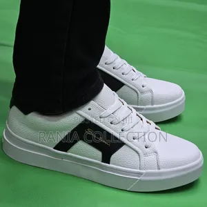 White Rubber Sole Santoni Casuals