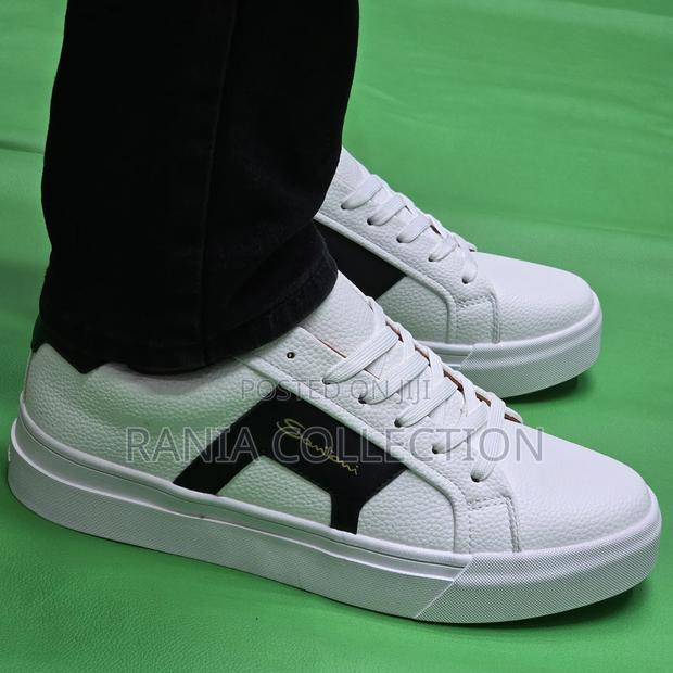 White Rubber Sole Santoni Casuals - thumbnail 2