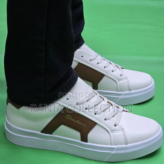 White Rubber Sole Santoni Casuals - thumbnail 4