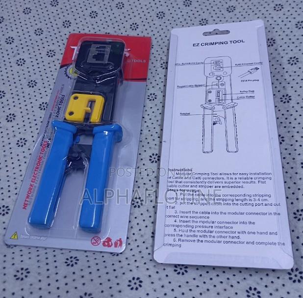 Network Electronic Pass-Through Rj45, Rj12, and Rj11 Crimper Tool
