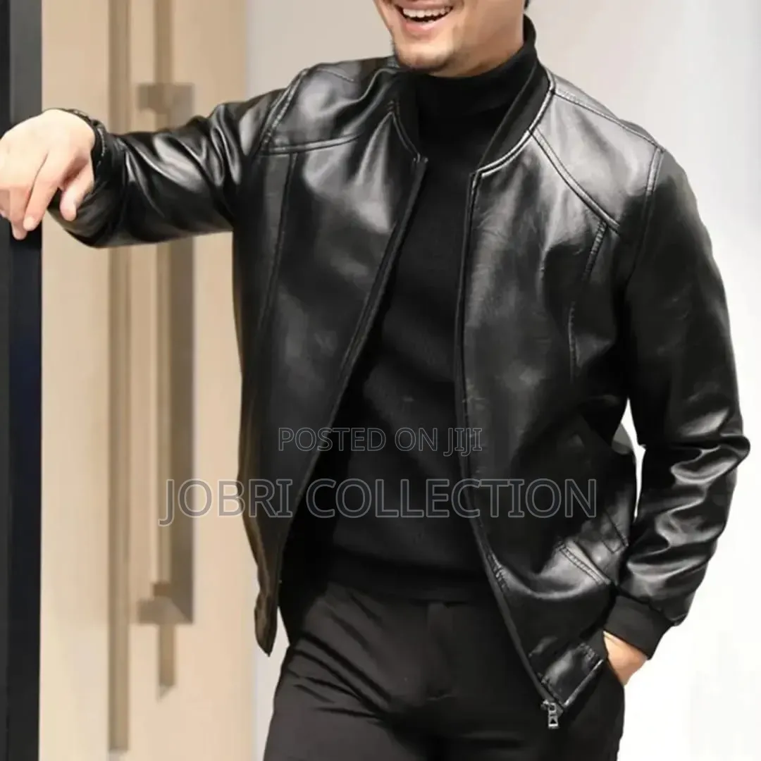 High Quality Black Leather Mens Jackets