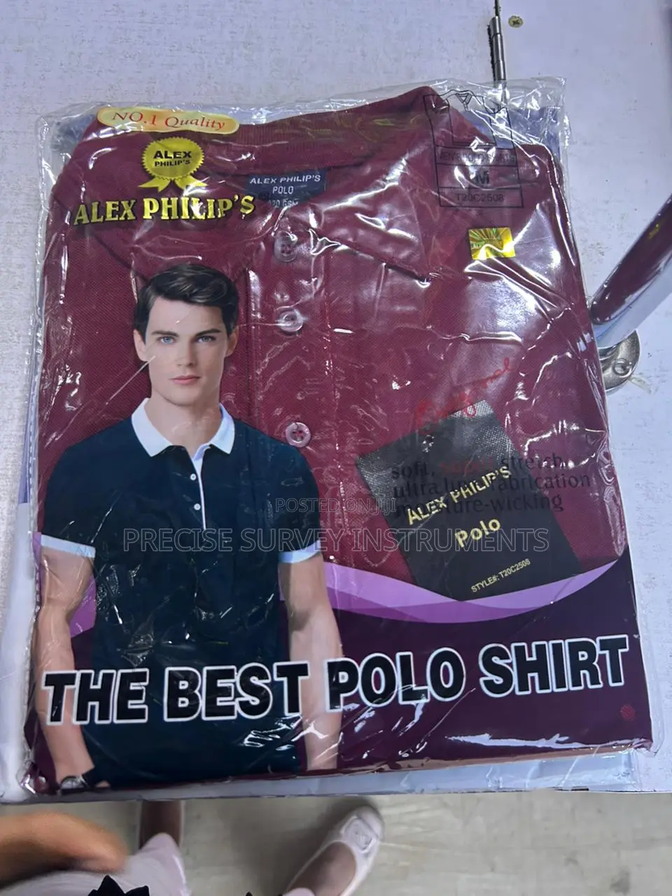 Casual Wear Polo T-Shirt With Button Neck