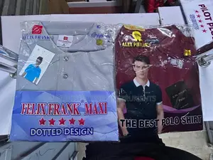 Casual Wear Polo T-Shirt With Button Neck