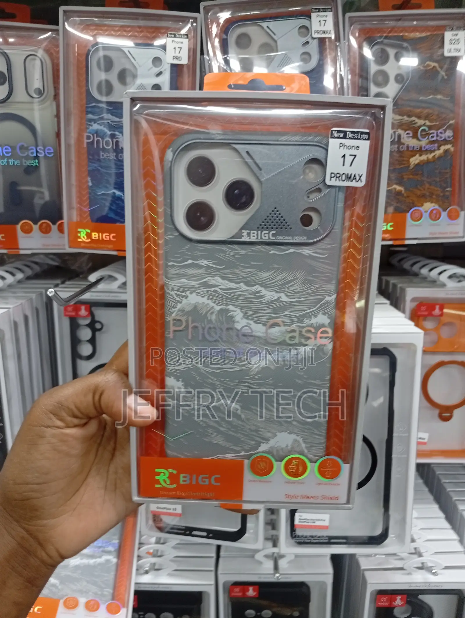 iPhone 17 Pro Max Ocean Wave Light, and Durable Case