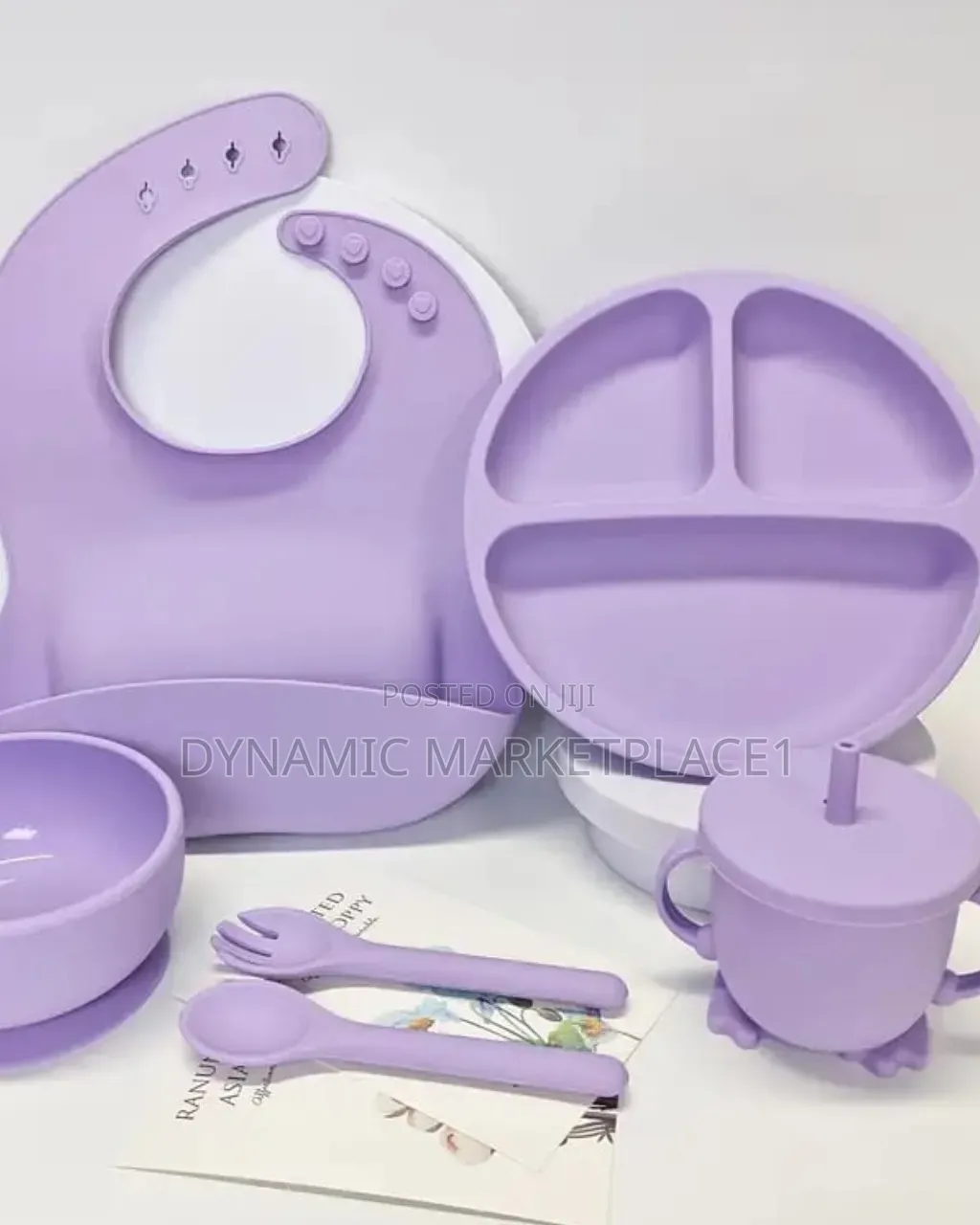 6pcs Silicone Baby Feeding Cutlery Set