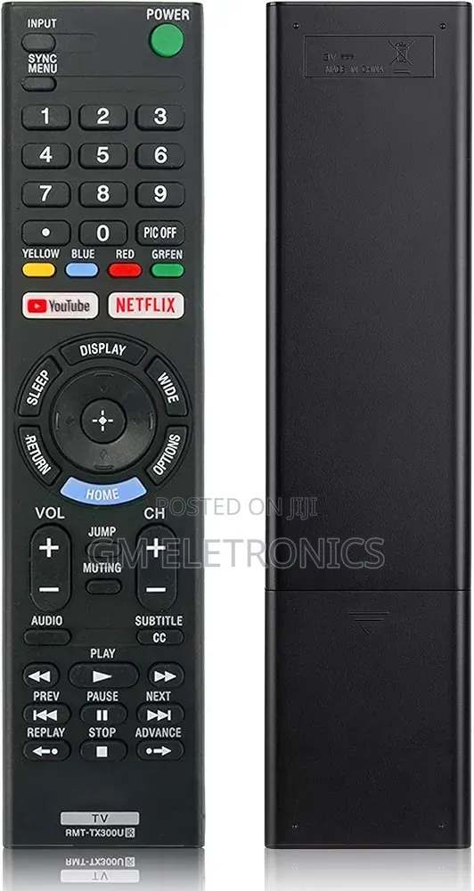 High Quality RMT-Tx200p Sony Tv Replacement Remote With Batteries.