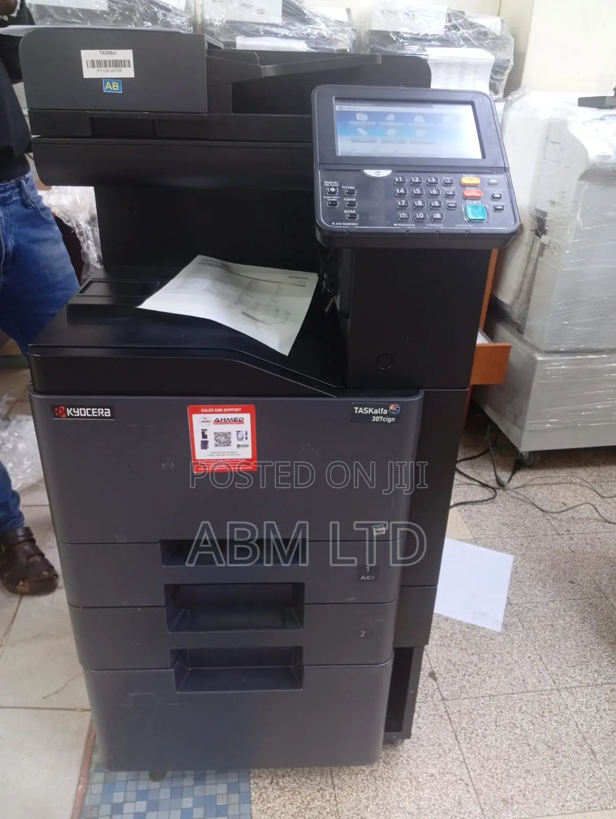 Kyocera Taskalfa 307ci Color Laser MFP - With Two Trays Trolley