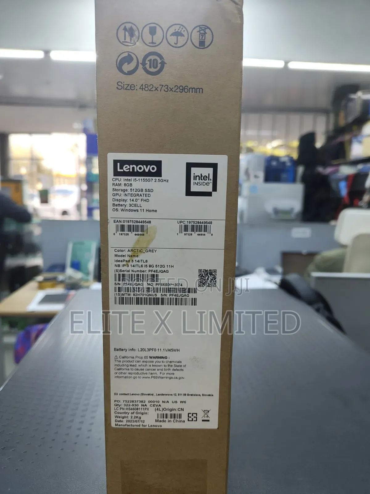 New Laptop Lenovo Ideapad 3 8GB Intel Core i5 SSD 512GB