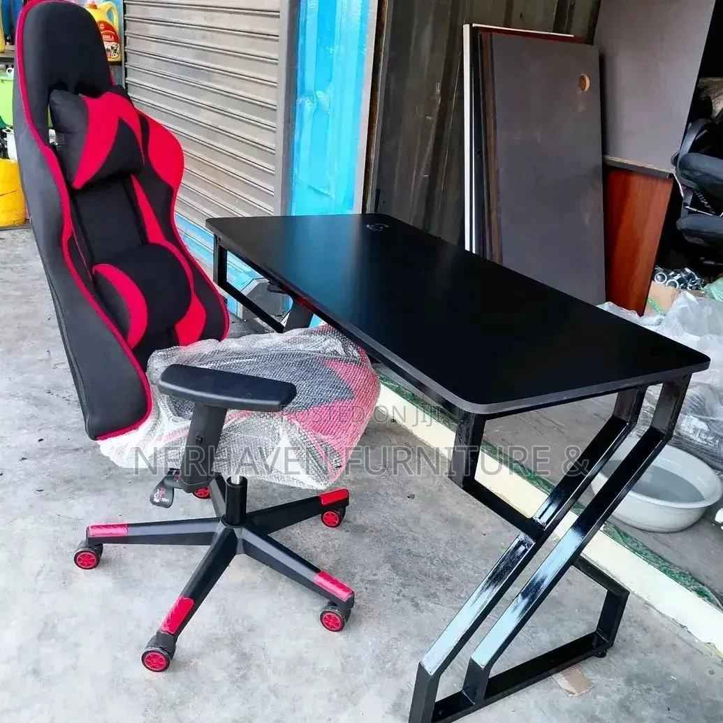 Office Study Desk And Gaming Chair – Modern Work And Gaming Set