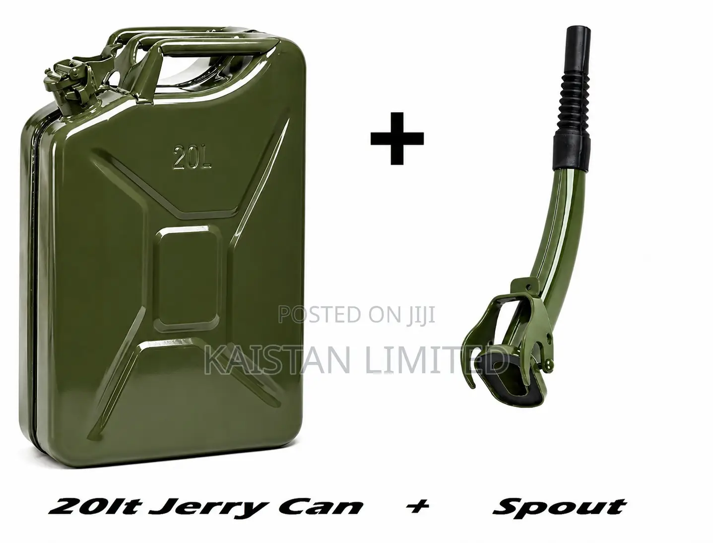 20l Fuel Metal Jerry Can With Flexible Spout - Fuel Storage Container