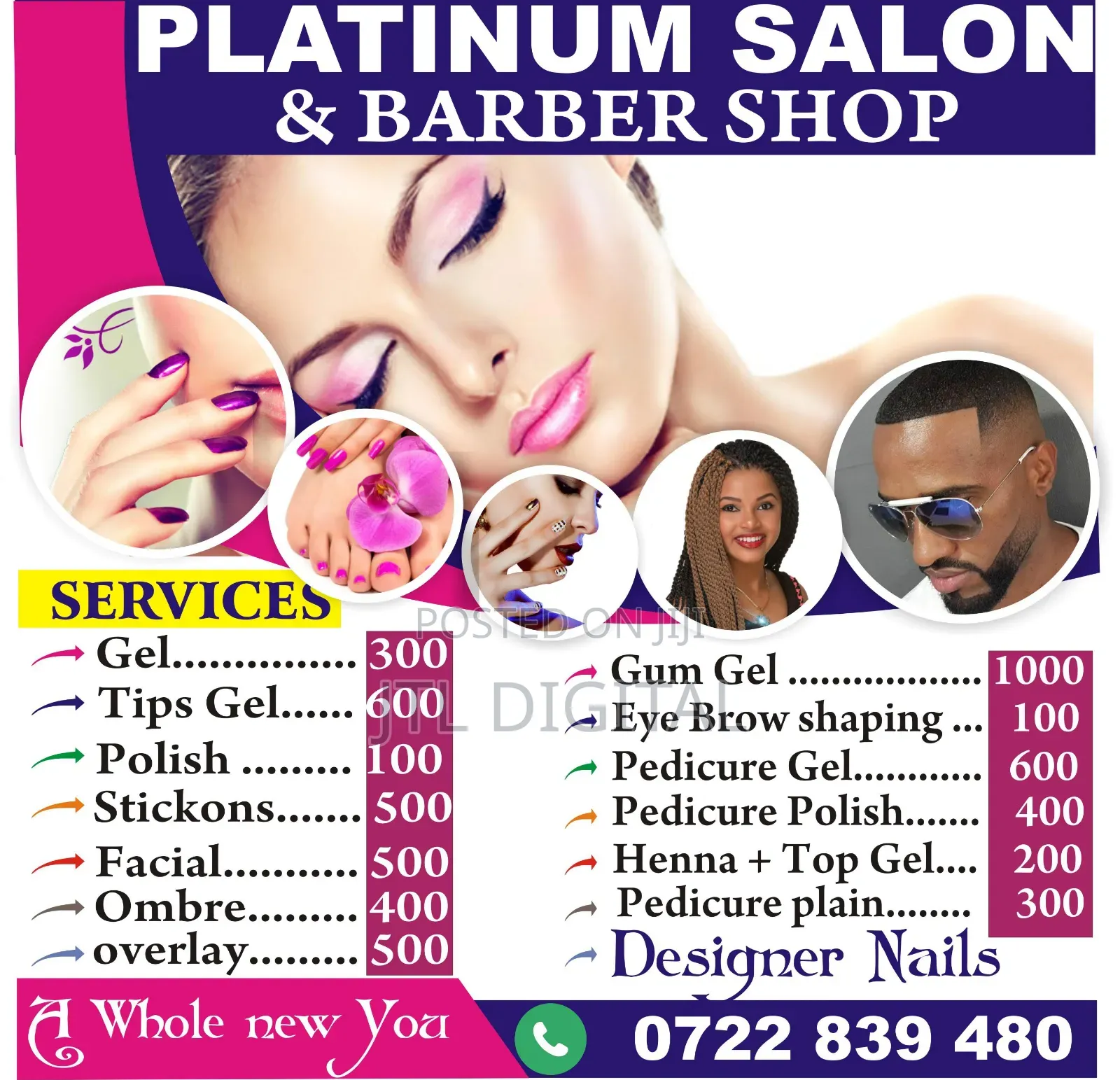 Salon/Barbershop Posters Design Printing