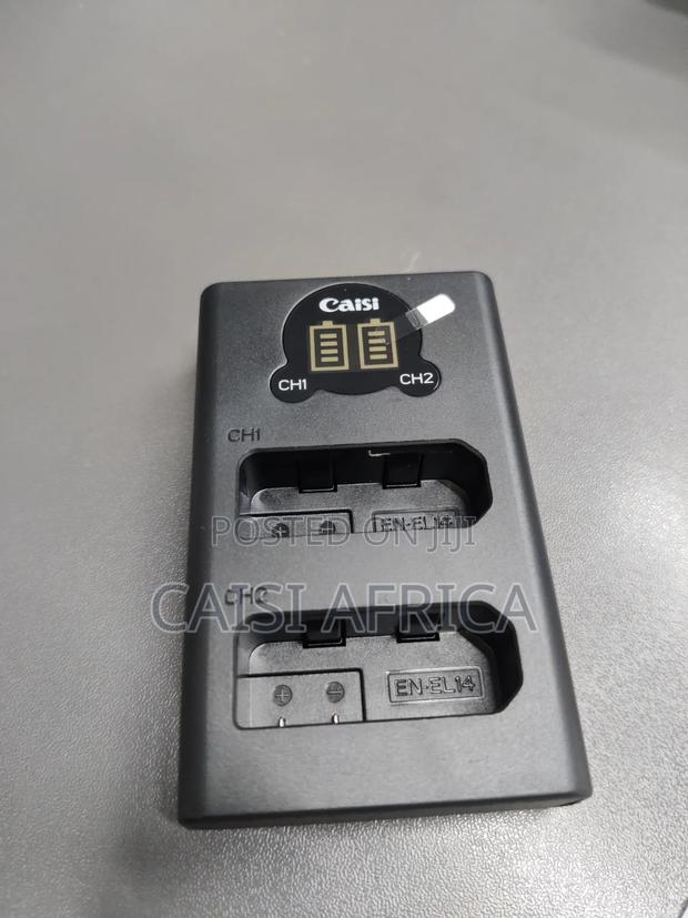 Caisi en-El14 Type-C 2 Batteries Charger for Nikon Cameras - thumbnail 2