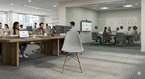 Dining Chairs; Modern Eames Biopee Armless Dining Chairs