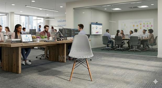 Dining Chairs; Modern Eames Biopee Armless Dining Chairs - thumbnail 2