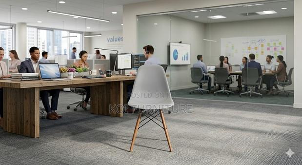 Dining Chairs; Modern Eames Biopee Armless Dining Chairs - thumbnail 3