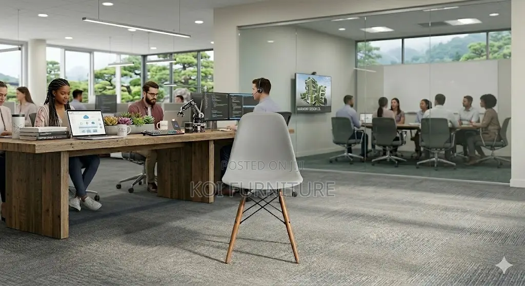 Dining Chairs; Modern Eames Biopee Armless Dining Chairs