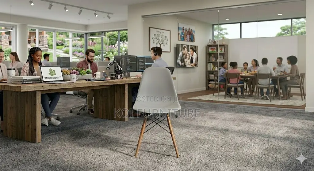 Dining Chairs; Modern Eames Biopee Armless Dining Chairs