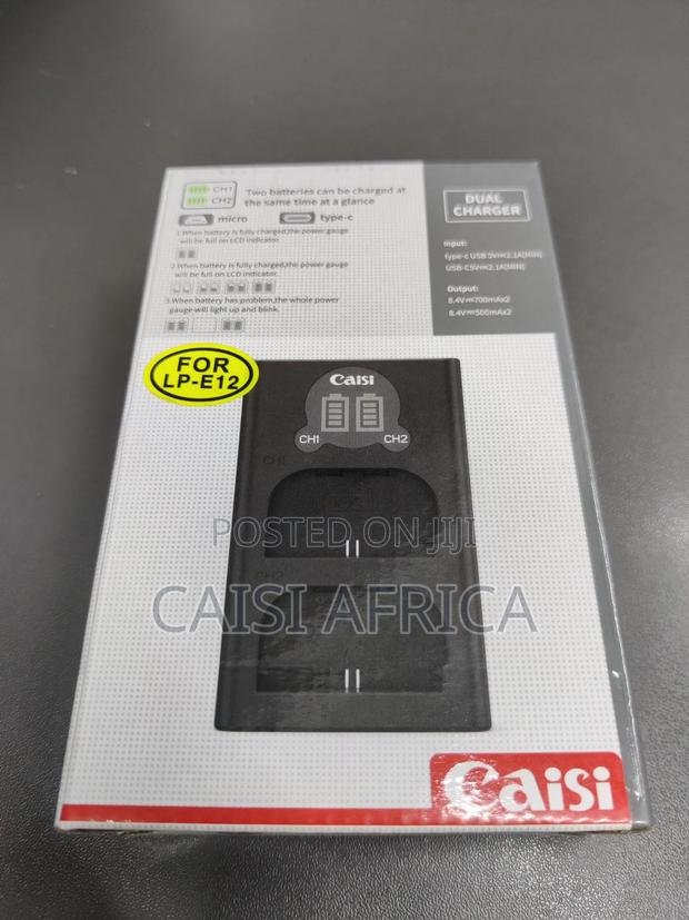 Caisi Cs-Lp-E12 Dual Battery Charger for Canon - main view
