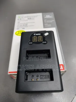 Caisi Cs-Lp-E12 Dual Battery Charger for Canon