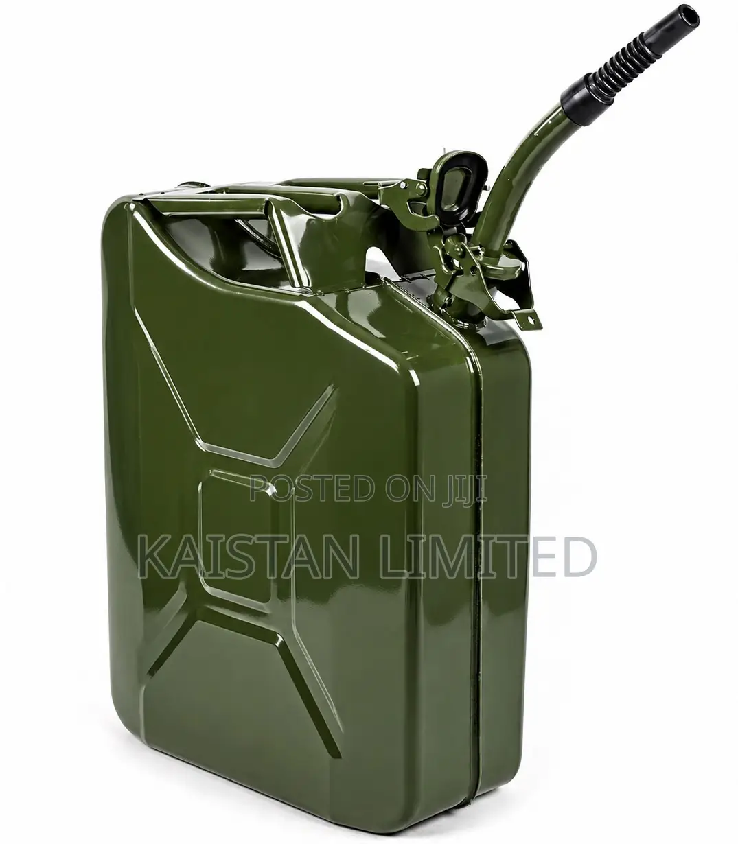 20l Fuel Jerry Can. Metallic Petrol Container. Gassoline Jerrycan 20l