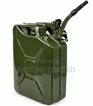 20l Fuel Jerry Can. Metallic Petrol Container. Gassoline Jerrycan 20l