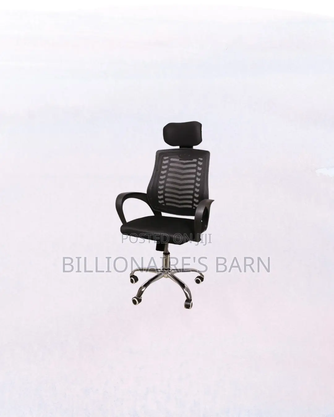 High-Quality Secretarial Chair Adjustable Headrest and Lumbar Support