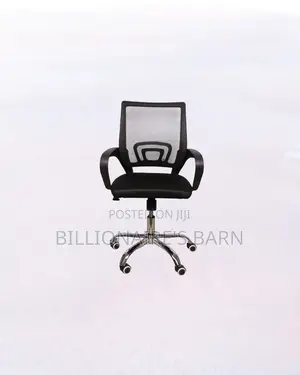 Durable Secretarial Office Chair Ergonomic Fabric Seat Lumbar Support