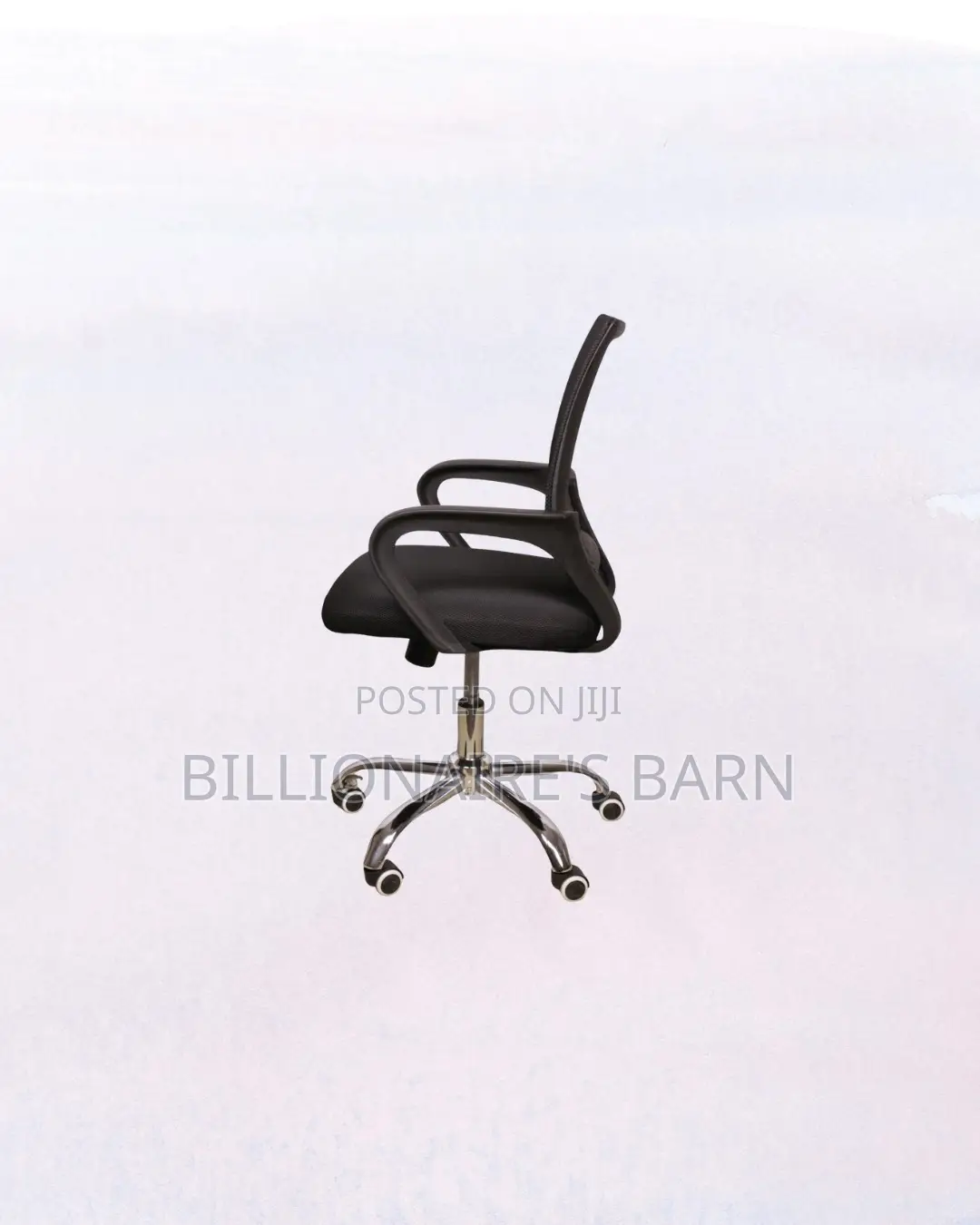 Durable Secretarial Office Chair Ergonomic Fabric Seat Lumbar Support