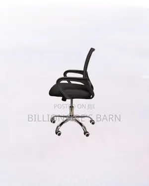 Durable Secretarial Office Chair Ergonomic Fabric Seat Lumbar Support