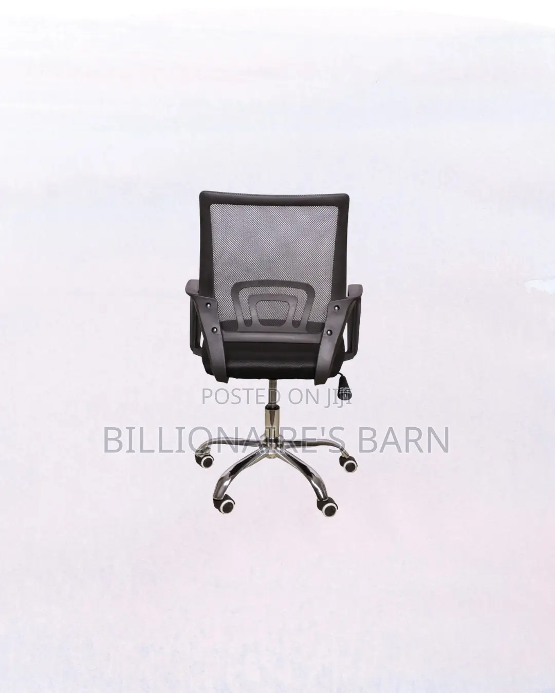 Durable Secretarial Office Chair Ergonomic Fabric Seat Lumbar Support