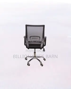 Durable Secretarial Office Chair Ergonomic Fabric Seat Lumbar Support