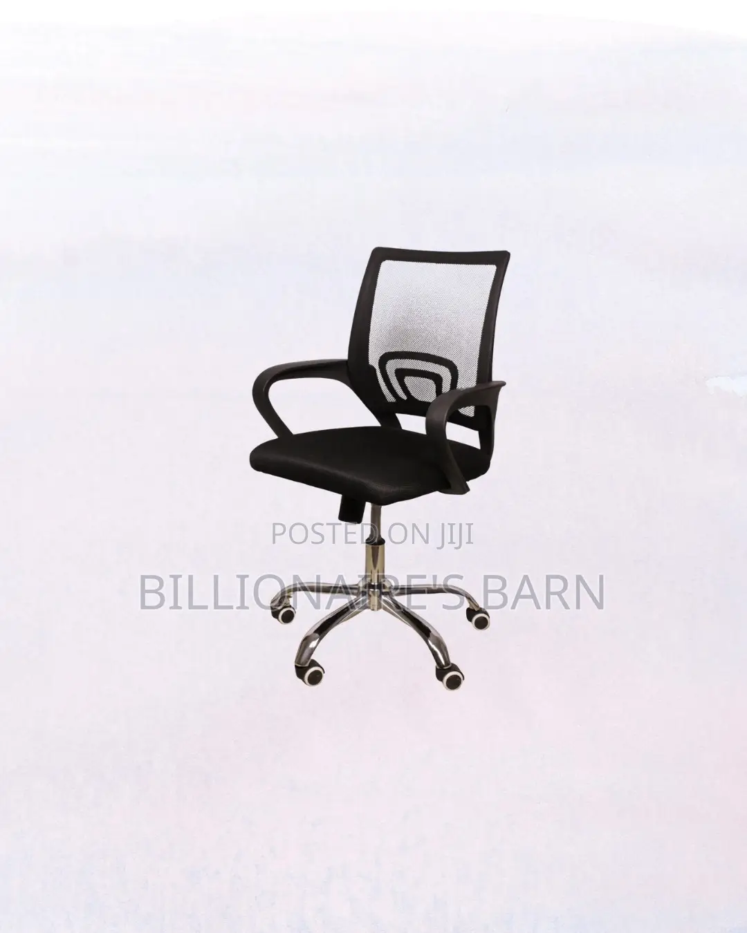 Durable Secretarial Office Chair Ergonomic Fabric Seat Lumbar Support