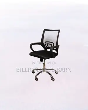 Durable Secretarial Office Chair Ergonomic Fabric Seat Lumbar Support
