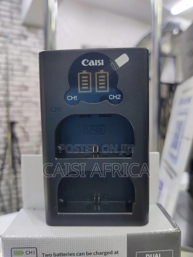 Caisi Lp-E6 Dual Battery Charger for Canon - thumbnail 2