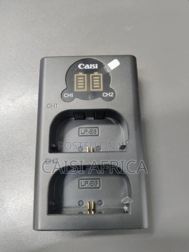 Caisi Lp-E6 Dual Battery Charger for Canon - thumbnail 4