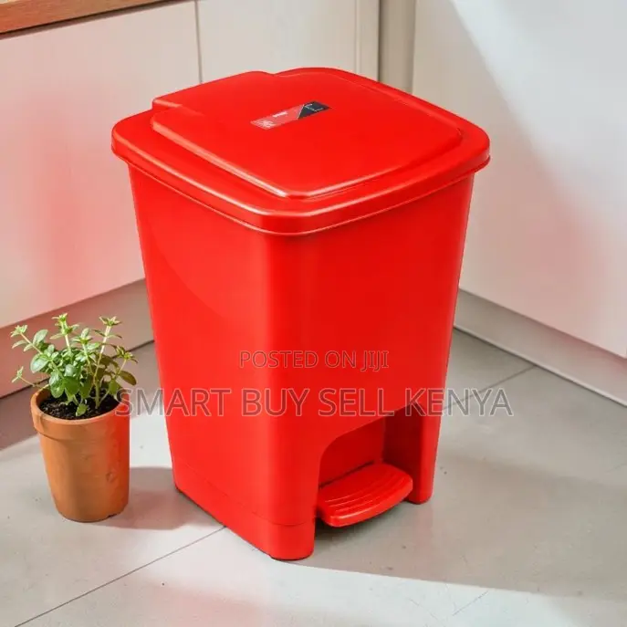 Fade Resistant Strong Support 30l Hard Plastic Step Pedal Waste Bin