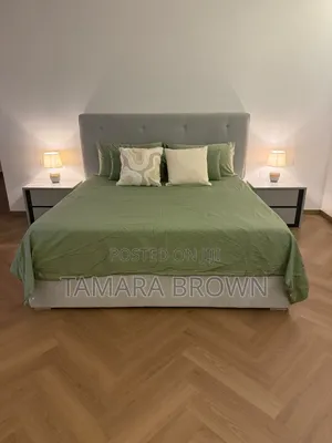 King Bed W/Memory Foam Matress And 2 Nightstands
