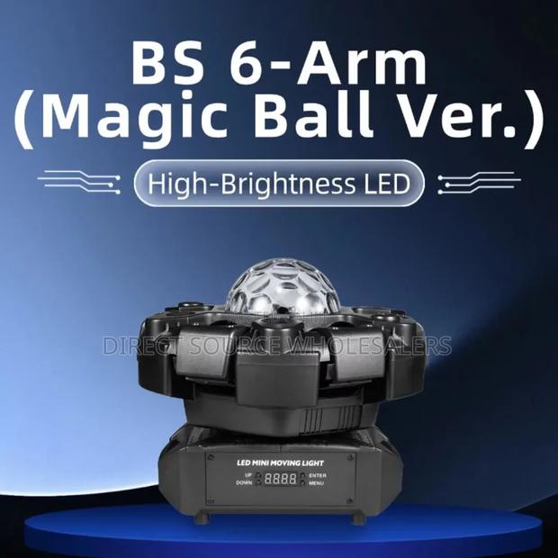 High-Power 6-Arm Led Moving Head Light – Dynamic Beam Effects - thumbnail 2