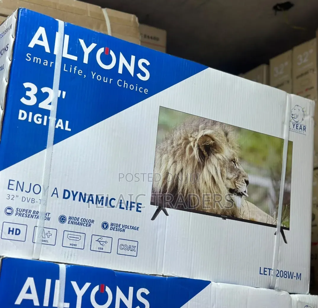 Ailyons 32 Inches Digital Frameless Tv