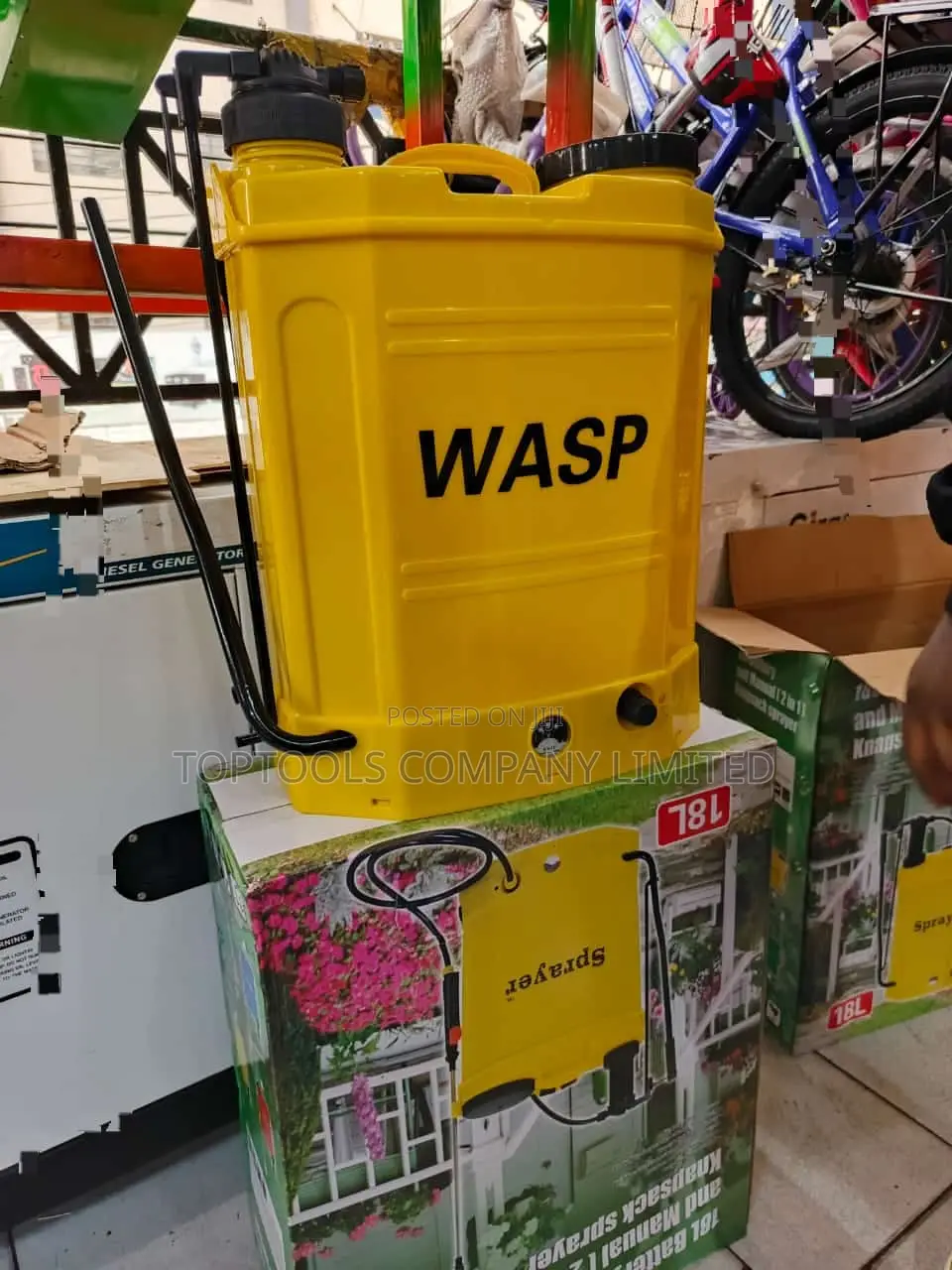 Wasp 18ltrs 2in1 Manual And Battery Knapsack Sprayer