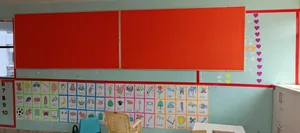 8ftx4ft Orange Noticeboard Pin Board Soft Board 180cm X 120cm